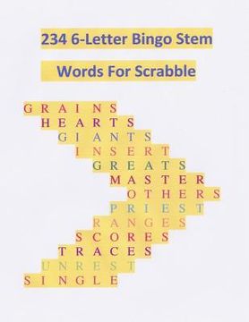 portada 234 6-Letter Bingo Stem Words (en Inglés)