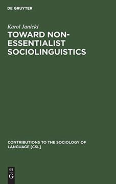 portada Toward Non-Essentialist Sociolinguistics (en Inglés)