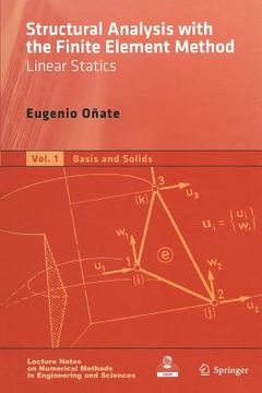 portada structural analysis with the finite element method. linear statics: volume 1: basis and solids