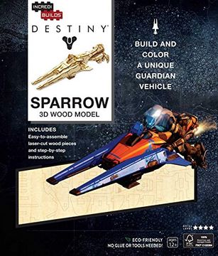 portada Incredibuilds: Destiny: Sparrow 3d Wood Model (en Inglés)
