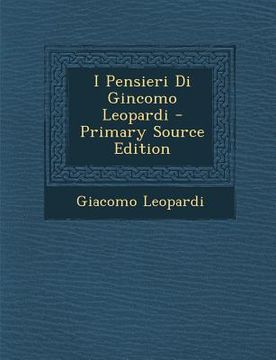 portada I Pensieri Di Gincomo Leopardi (en Italiano)