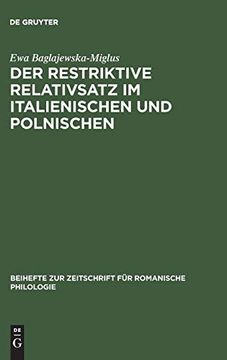 portada Der Restriktive Relativsatz im Italienischen und Polnischen (en Alemán)