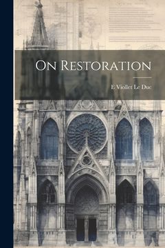 portada On Restoration (en Inglés)