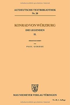 portada 2: Die Legenden II (Altdeutsche Textbibliothek)