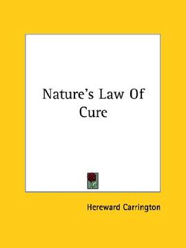portada nature's law of cure (en Inglés)
