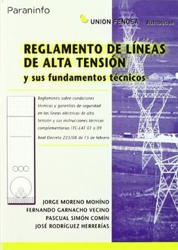 portada Reglamento de Líneas de Alta Tensión y sus Fundamentos Técnicos (in Spanish)
