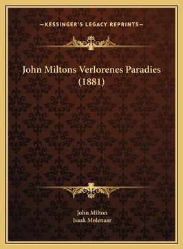 portada John Miltons Verlorenes Paradies (1881) (in German)