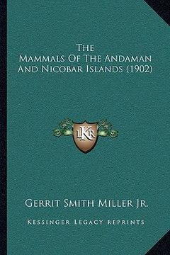 portada the mammals of the andaman and nicobar islands (1902) (in English)