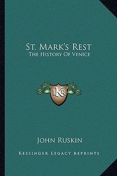 portada st. mark's rest: the history of venice (en Inglés)
