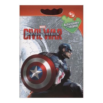 portada Capitán América Marvel Civil War. Actividades a la Mano
