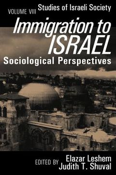 portada immigration to israel: sociological perspectives (in English)