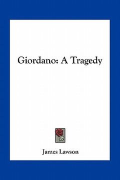 portada giordano: a tragedy (en Inglés)