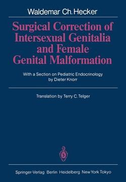 portada surgical correction of intersexual genitalia and female genital malformation (en Inglés)