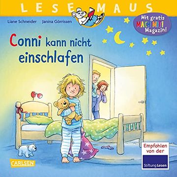 portada Lesemaus 78: Conni Kann Nicht Einschlafen: Gutenacht-Bilderbuchgeschichte Fã¼R Kinder ab 3 (en Alemán)