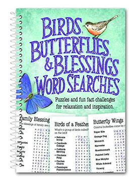 portada Birds, Butterflies, and Blessings Word Search (en Inglés)