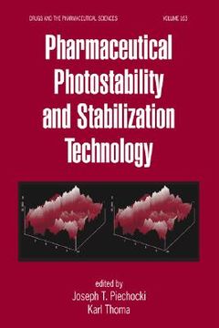 portada pharmaceutical photostability and stabilization technology (en Inglés)