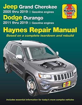 portada Jeep Grand Cherokee 2005 Thru 2019 and Dodge Durango 2011 Thru 2019 Haynes Repair Manual: Based on Complete Teardown and Rebuild (Haynes Automotive) (in English)