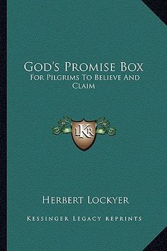 portada god's promise box: for pilgrims to believe and claim (en Inglés)