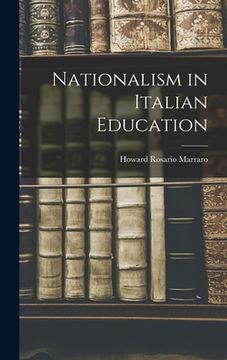 portada Nationalism in Italian Education (en Inglés)