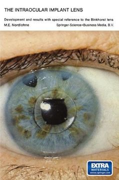 portada the intraocular implant lens development and results with special reference to the binkhorst lens (en Inglés)