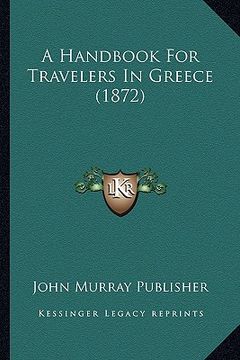 portada a handbook for travelers in greece (1872) (en Inglés)