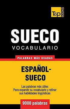 portada Vocabulario Español-Sueco - 9000 Palabras más Usadas
