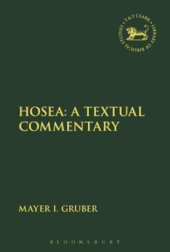 portada Hosea: A Textual Commentary (in English)