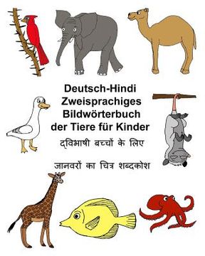 portada Deutsch-Hindi Zweisprachiges Bildwörterbuch der Tiere für Kinder (en Alemán)