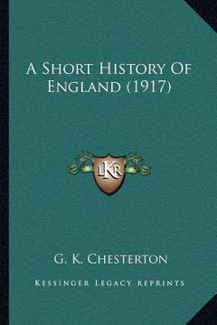 portada a short history of england (1917) (en Inglés)