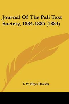 portada journal of the pali text society, 1884-1885 (1884) (in English)