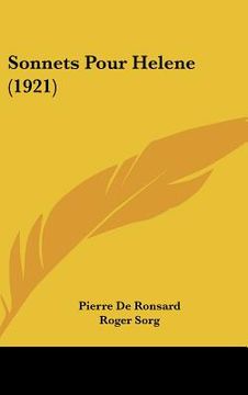 portada sonnets pour helene (1921)