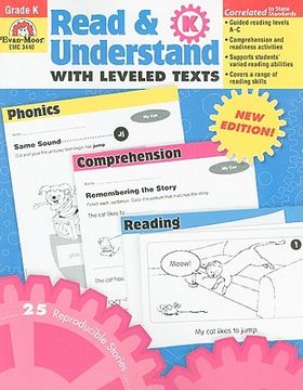 portada read & understand with leveled texts, grade k (in English)
