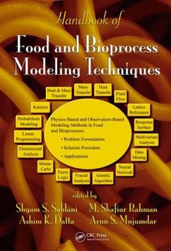 portada handbook of food and bioprocess modeling techniques (en Inglés)