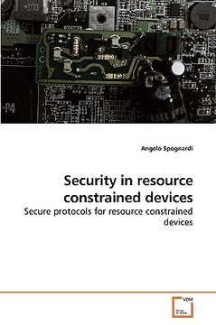 portada security in resource constrained devices (en Inglés)