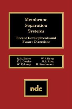 portada membrane separation systems: recent developments and future direction (en Inglés)