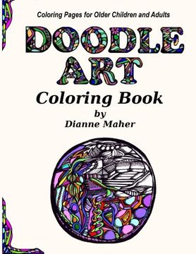 portada Doodle Art Coloring Book: Coloring Pages for Older Children and Adults