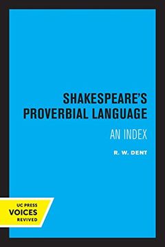 portada Shakespeare's Proverbial Language: An Index (en Inglés)
