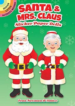 portada Santa & Mrs. Claus Sticker Paper Dolls (Dover Little Activity Books Paper Dolls) (en Inglés)