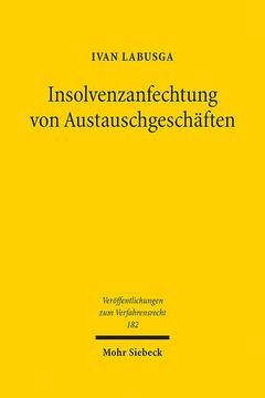 portada Insolvenzanfechtung Von Austauschgeschaften (en Alemán)