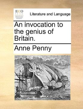 portada an invocation to the genius of britain. (in English)