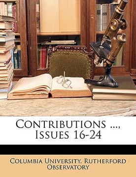 portada contributions ..., issues 16-24 (en Inglés)