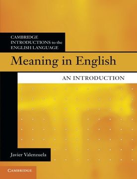portada Meaning in English: An Introduction (Cambridge Introductions to the English Language) (in English)