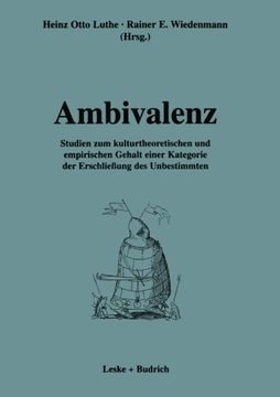 portada Ambivalenz: Studien zum kulturtheoretischen und empirischen Gehalt einer Kategorie der Erschließung des Unbestimmten (German Edition)