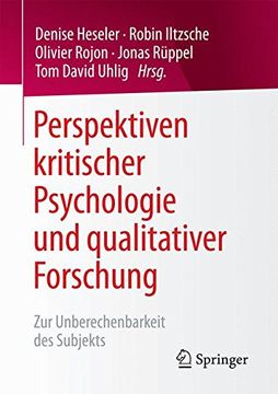 portada Perspektiven Kritischer Psychologie und Qualitativer Forschung: Zur Unberechenbarkeit des Subjekts (in German)