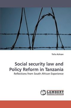 portada social security law and policy reform in tanzania (en Inglés)