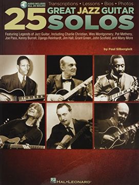 portada 25 Great Jazz Guitar Solos: Transcriptions * Lessons * Bios * Photos (en Inglés)