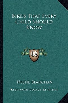 portada birds that every child should know (en Inglés)