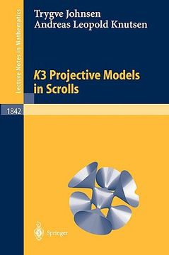 portada k3 projective models in scrolls (en Inglés)