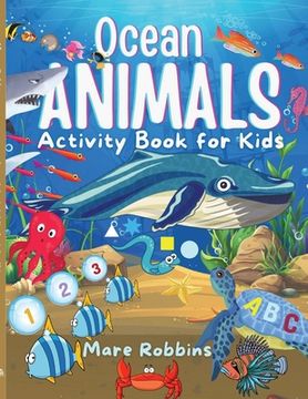 portada Ocean Animals Activity Book for Kids (en Inglés)