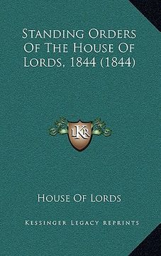 portada standing orders of the house of lords, 1844 (1844) (en Inglés)